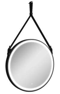 Зеркало с подсветкой Continent Millenium Black ЗЛП985 на ремне 50см чёрный